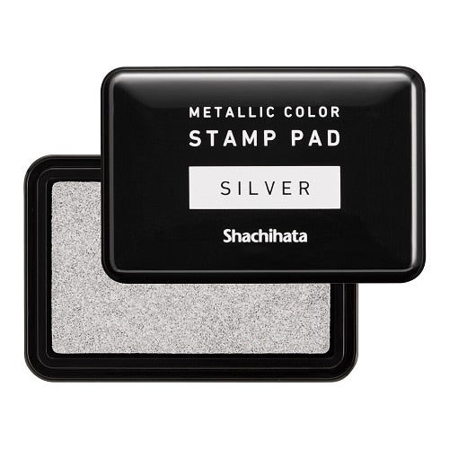 Shachihata Metallic Color Stamp Pad | Silver - Simple Paper