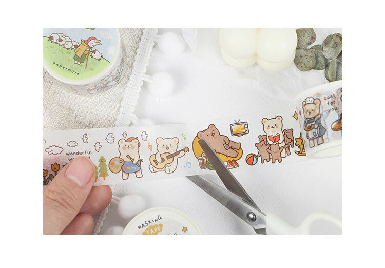 Papermore Masking Tape | Busy Bear - Simple Paper