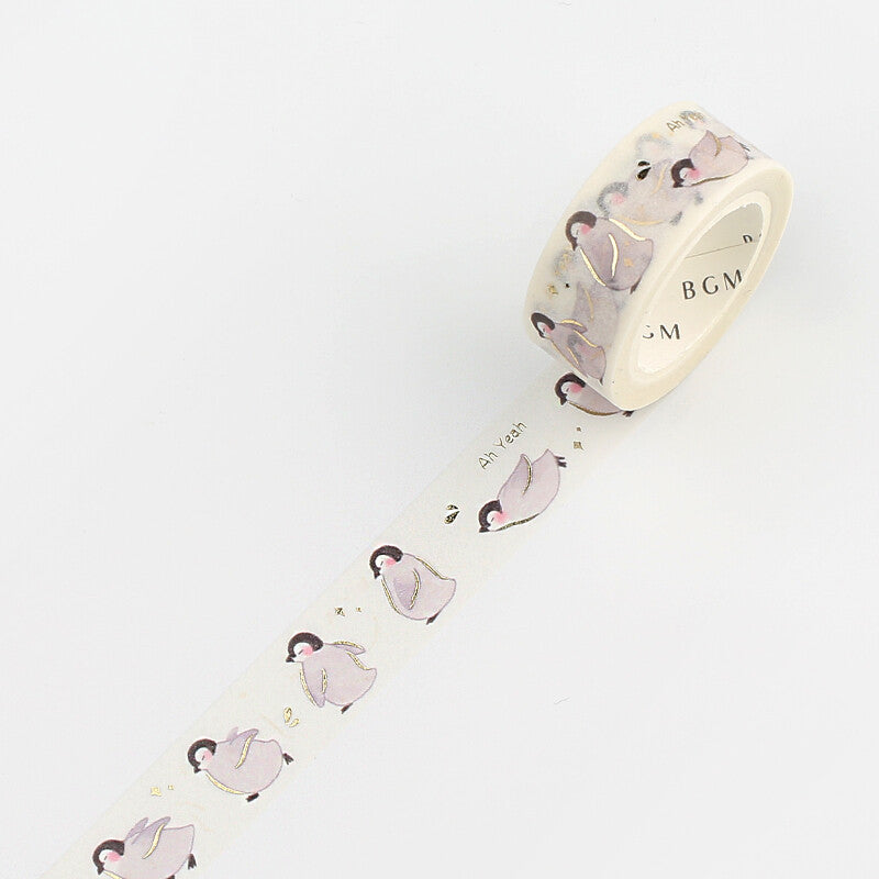 BGM Washi Tape | Gold Penguin - Simple Paper