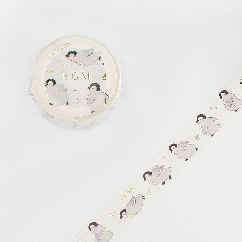 BGM Washi Tape | Gold Penguin - Simple Paper