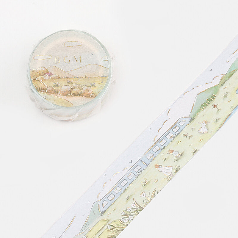 BGM Washi Tape | Little World | Fields At Dusk - Simple Paper