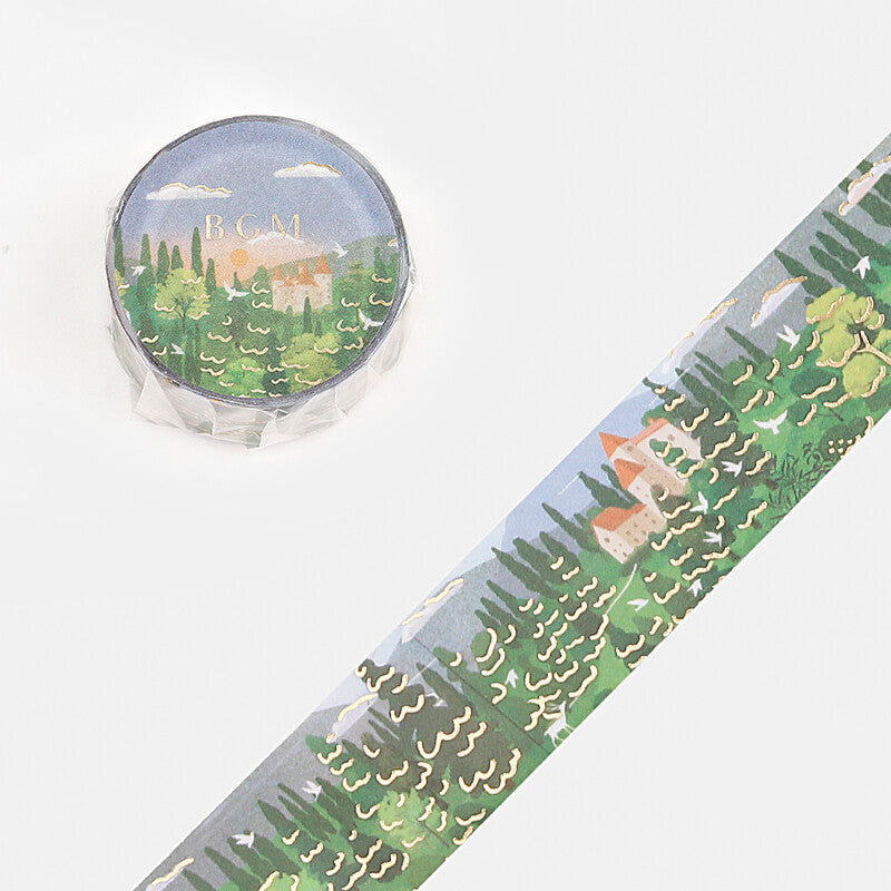 BGM Washi Tape | Little World | Forest Scenery - Simple Paper