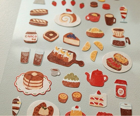 Suatelier Stickers | No. 1116 | Food Trip #4 - Simple Paper