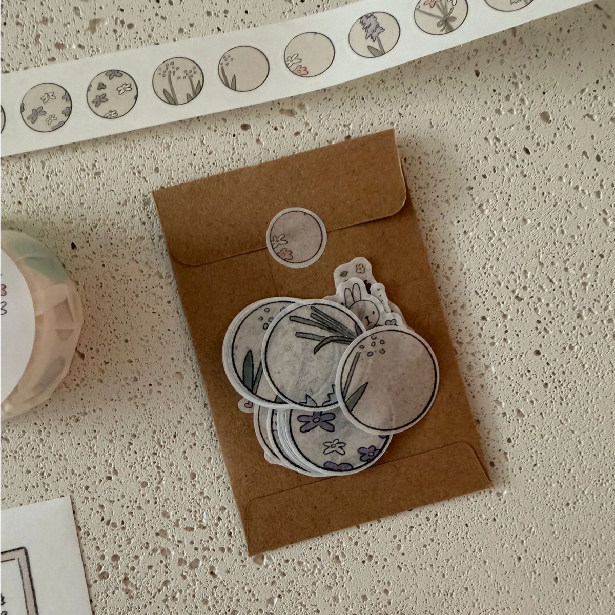 Dana Ate Oatmeal! Gardening Washi Sticker Flakes
