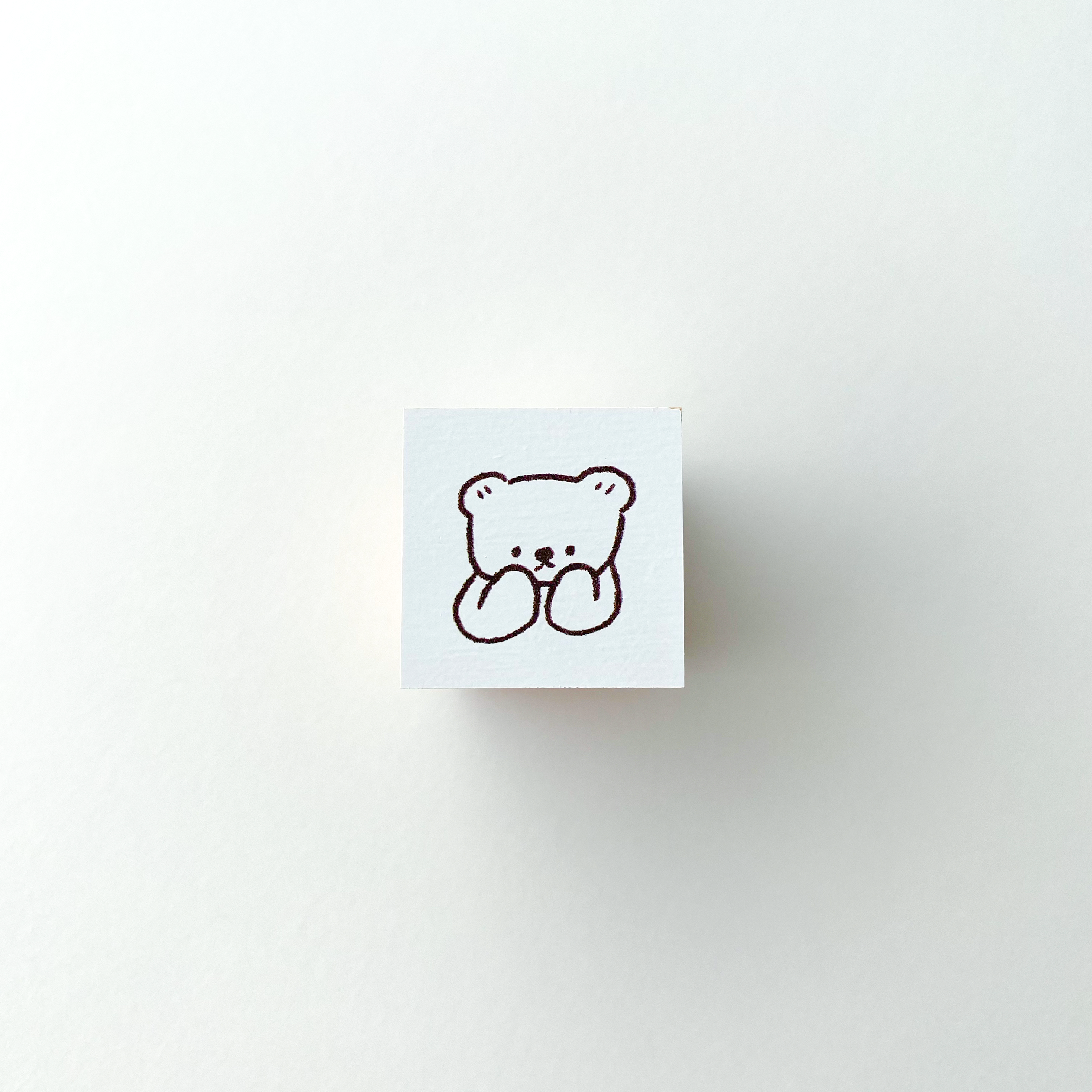 ranmyu Rubber Stamp | Whisper Bear - Simple Paper