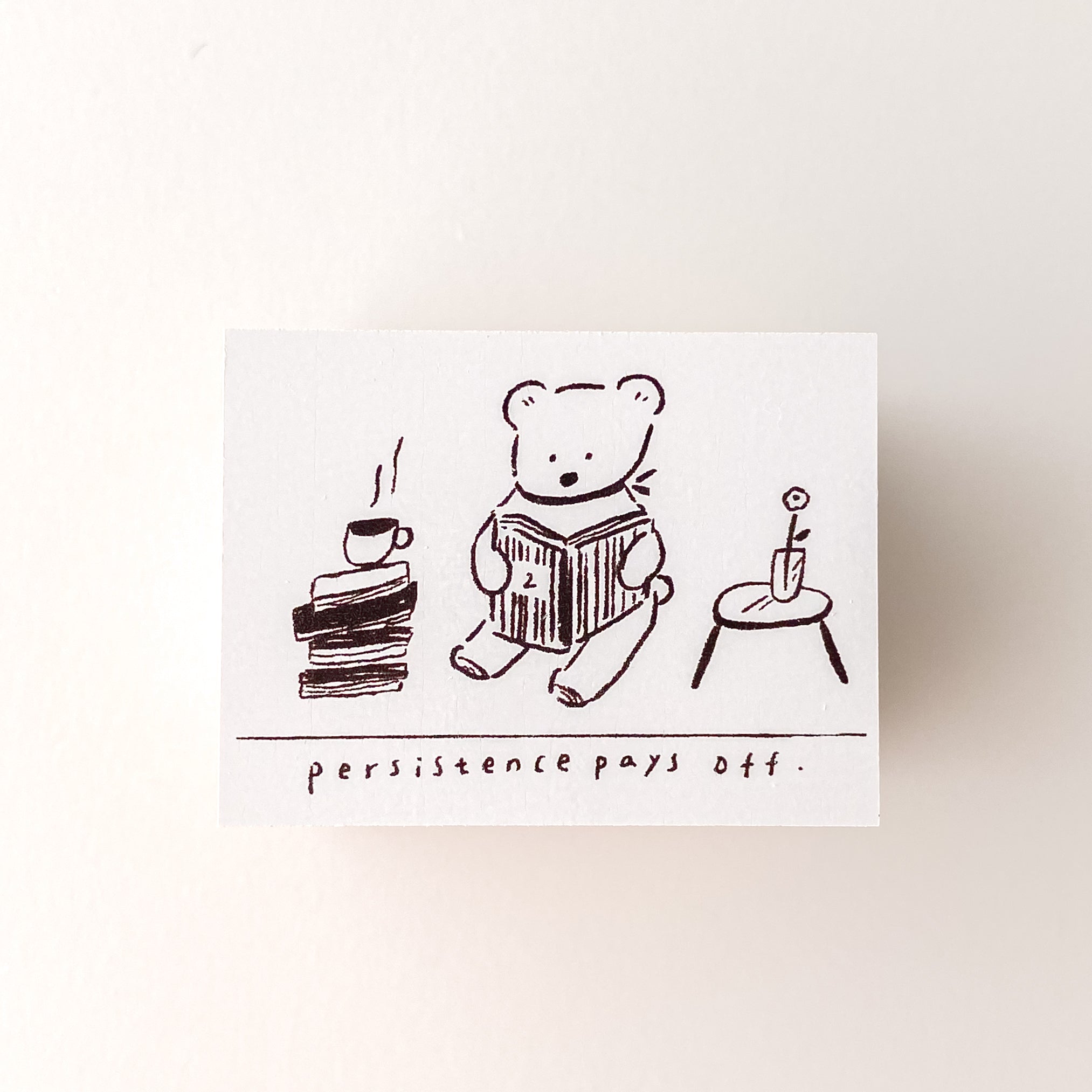 ranmyu Rubber Stamp | Persistence - Simple Paper