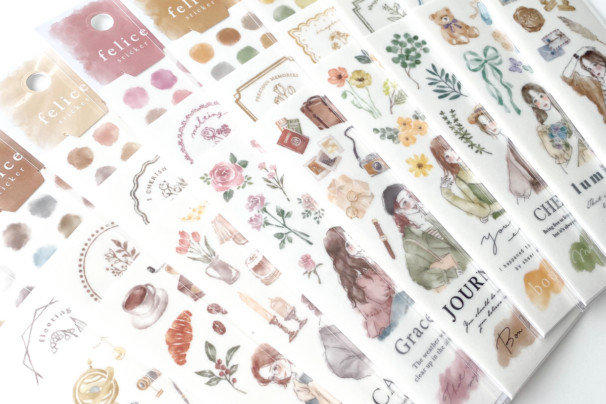 Mind Wave Felice Stickers - Simple Paper