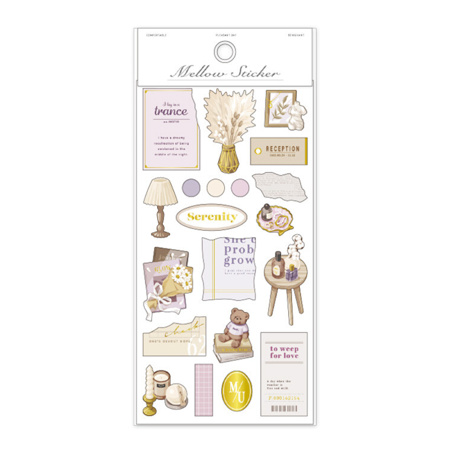 Mind Wave Mellow Gold Foil Stickers - Simple Paper