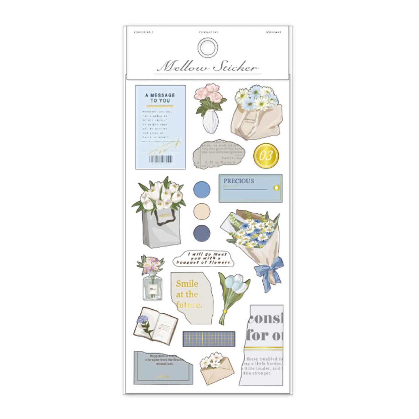 Mind Wave Mellow Gold Foil Stickers - Simple Paper