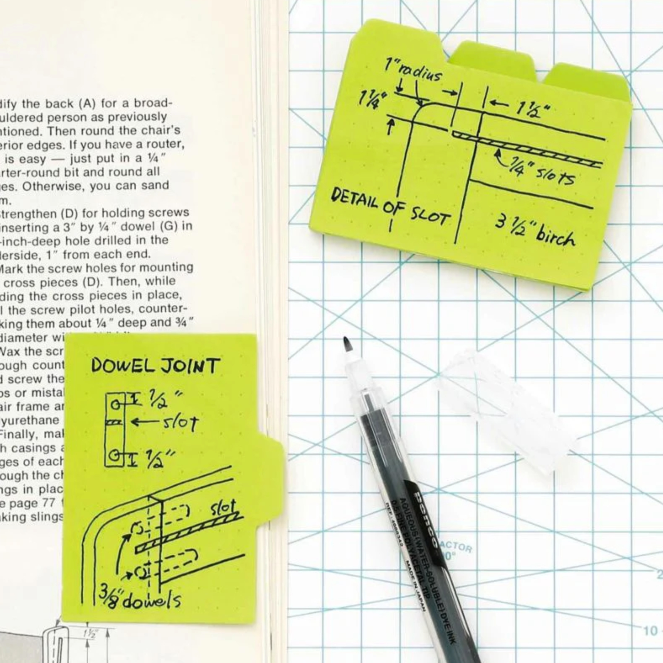 Hightide | Sticky Memo | Pink - Simple Paper