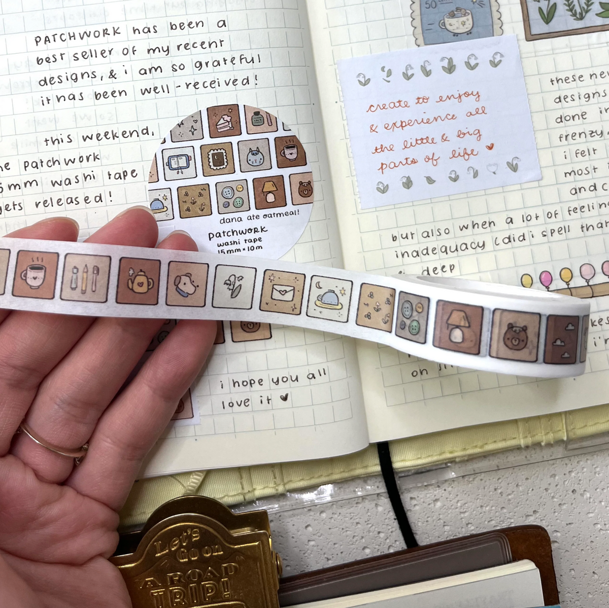Dana Ate Oatmeal! Patchwork Washi Tape