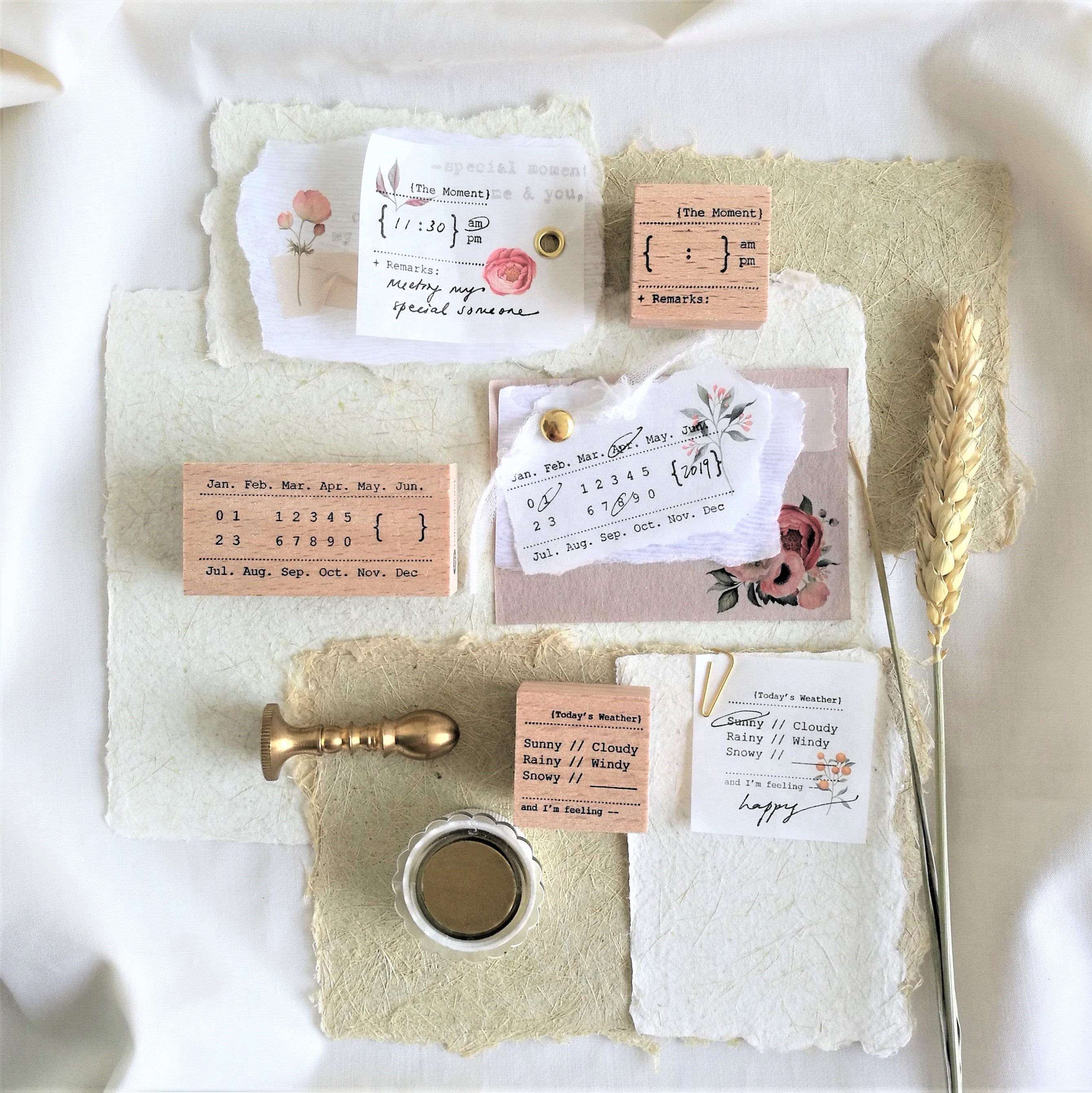 Eileen Tai Wooden Stamps | Minimalist Collection - Simple Paper