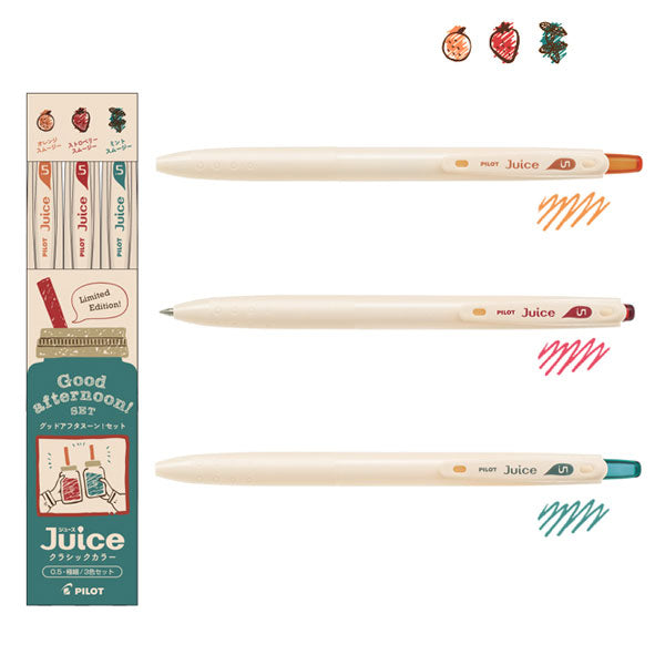 Pilot Juice Gel Pen 10th Anniversary Limited Edition | Classic Colors Natural Smoothie - Simple Paper