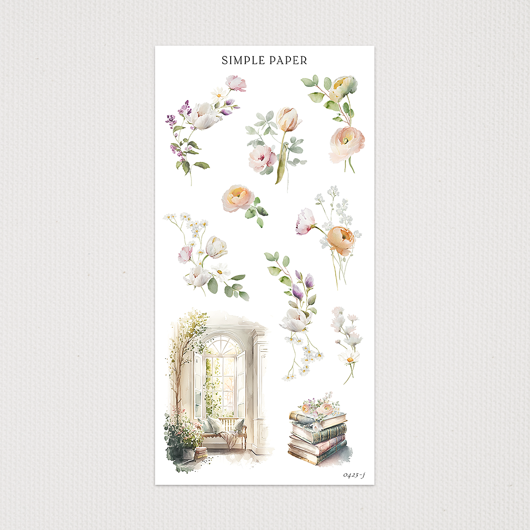 April - Sheet J - Simple Paper