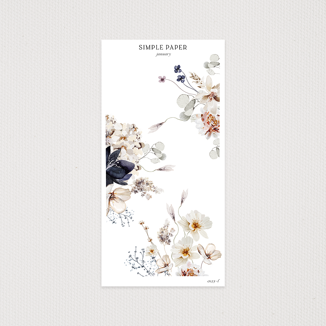 January - Sheet L - Simple Paper
