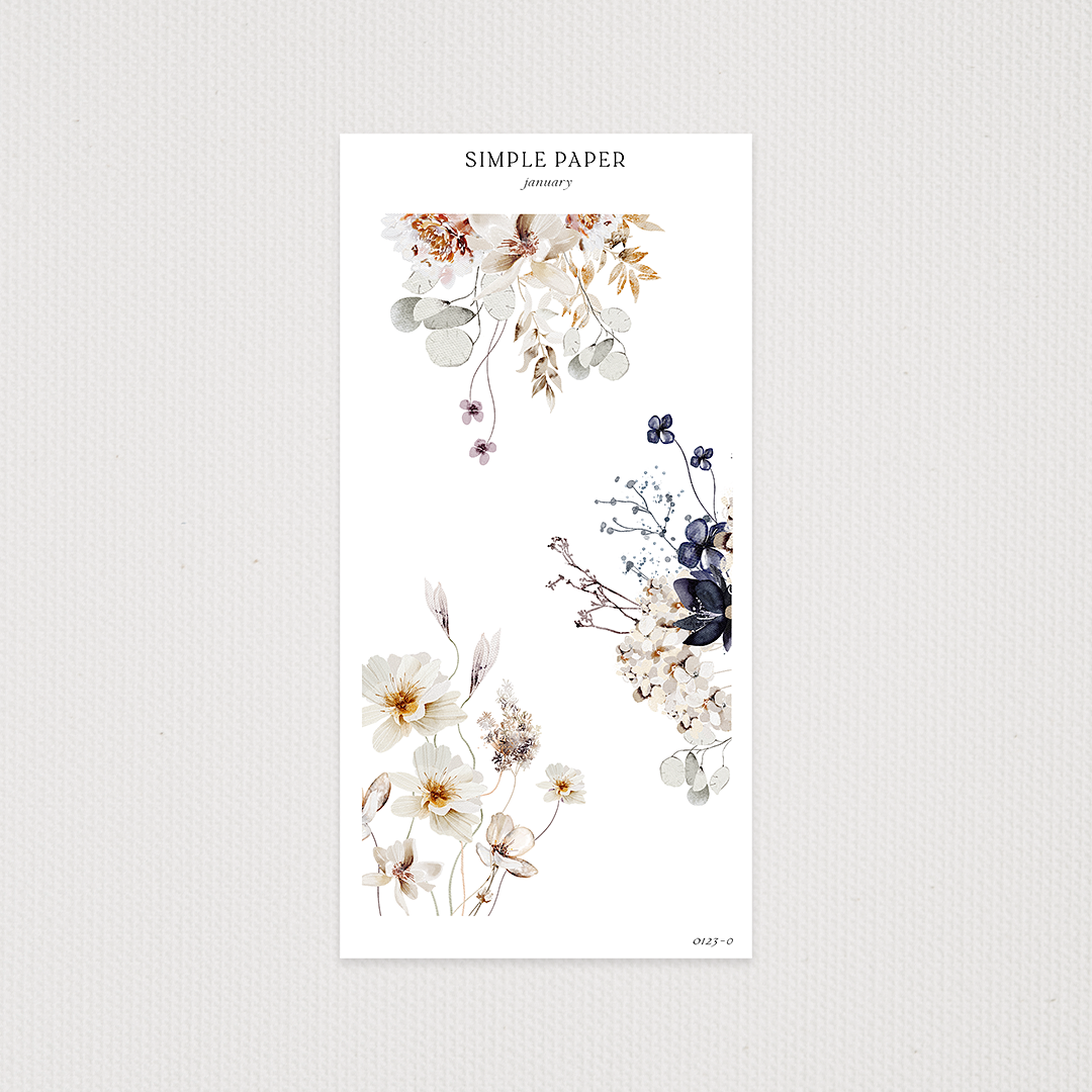 January - Sheet O - Simple Paper