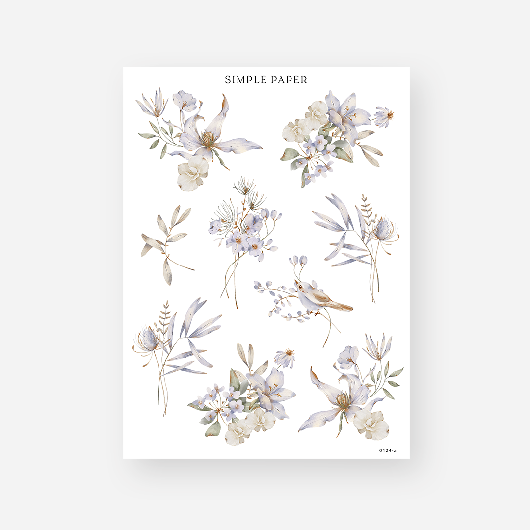 January - Sheet A - Simple Paper