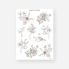 January - Sheet A - Simple Paper