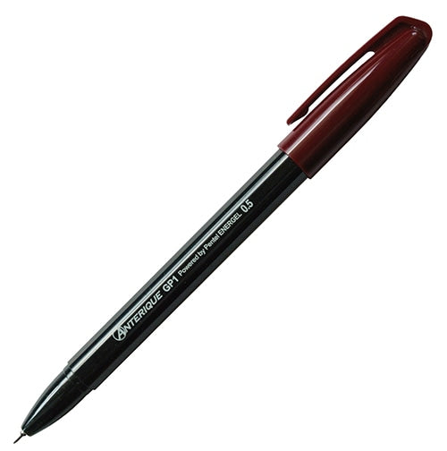 Anterique x Pentel Retractable Gel Pen | 0.5 MM | Black Barrel - Simple Paper 