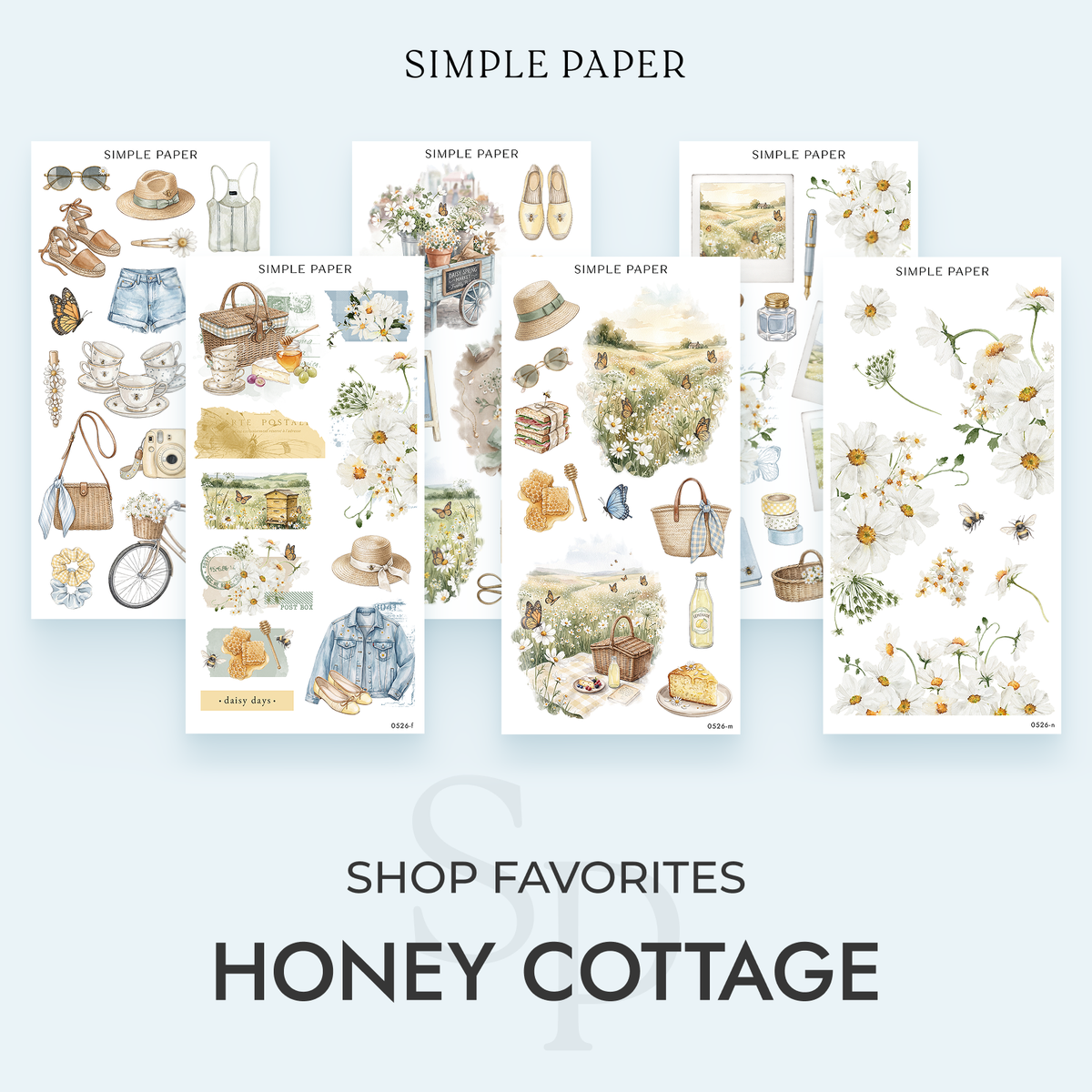 Spring Stickers Simple Simple Paper – Spring Stickers for Journaling & Kits