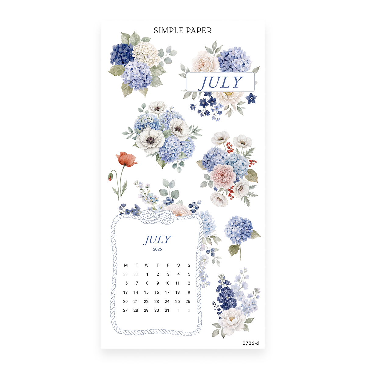 By The Sea – Sheet D sticker sheet by Simple Paper