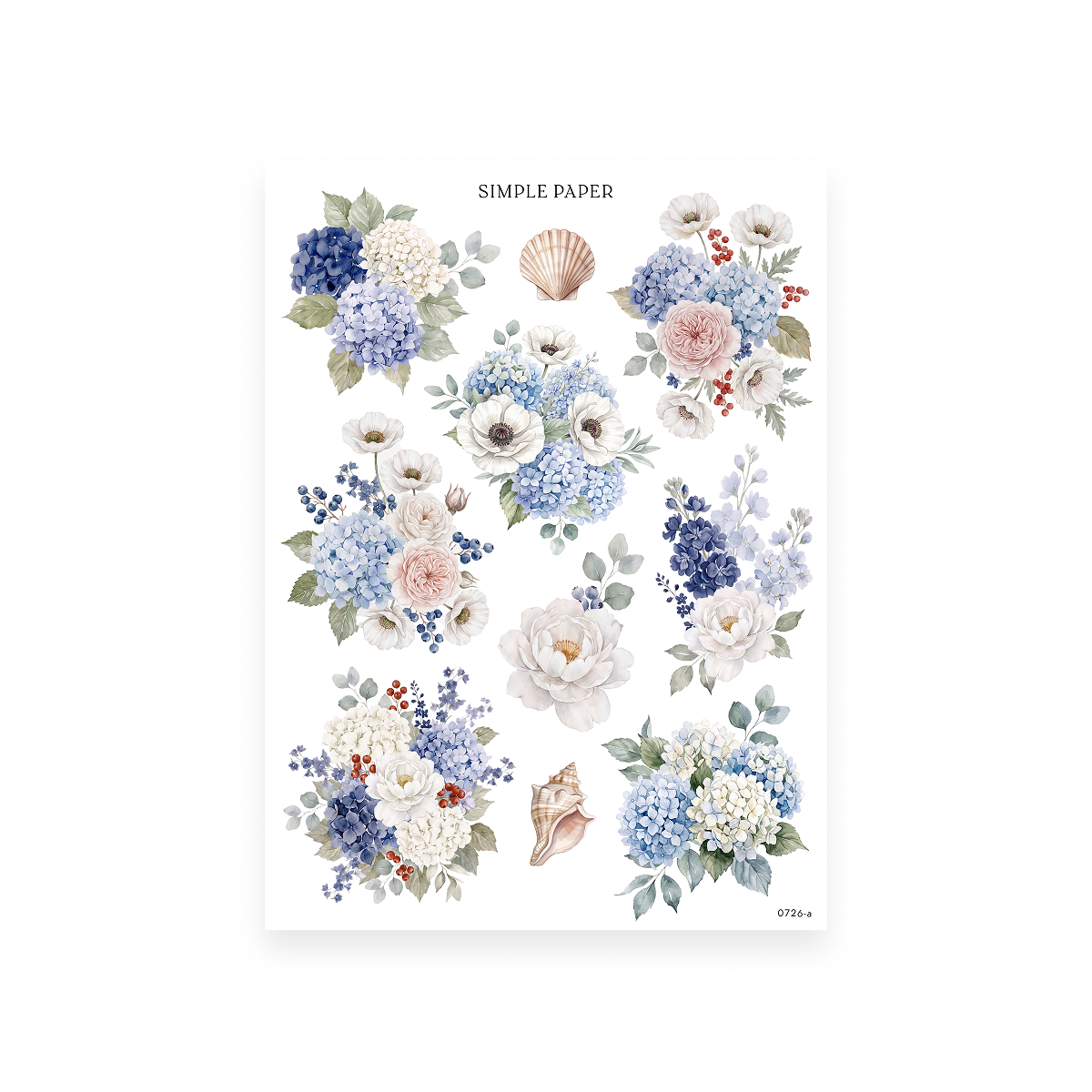 By The Sea – Sheet A sticker sheet by Simple Paper
