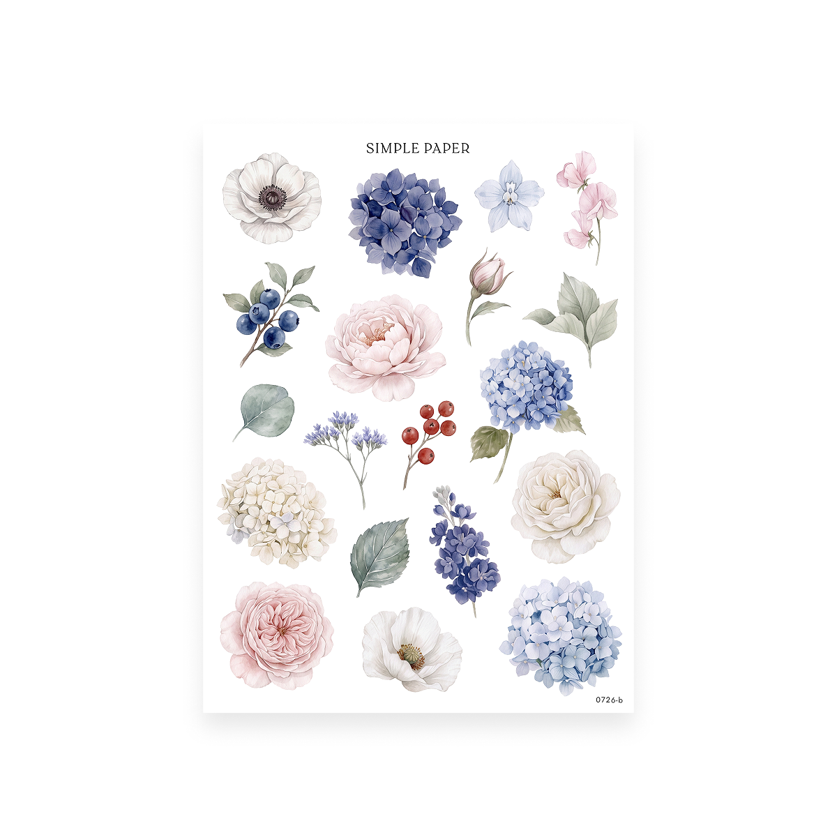 By The Sea – Sheet B sticker sheet by Simple Paper