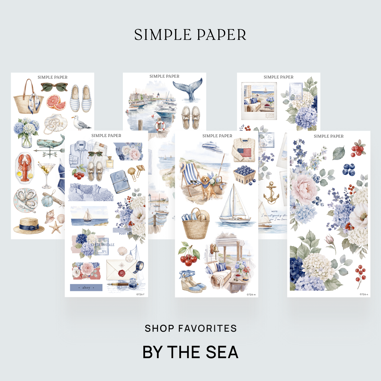 By The Sea - Shop Favorites Bundle sticker sheet by Simple Paper