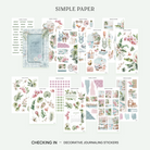 Checking In sticker sheet by Simple Paper