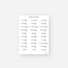 September '23 - Sheet M - Simple Paper