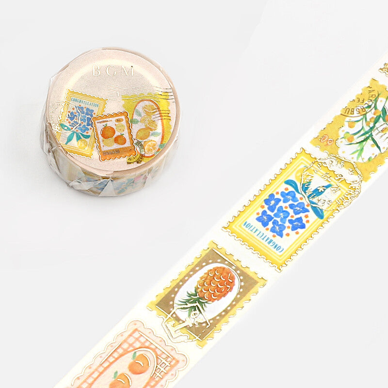 BGM Washi Tape | Post Office Yellow Plant - Simple Paper 