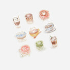 BGM Agenda Sticker Flake Stickers | Latte Art - Simple Paper 