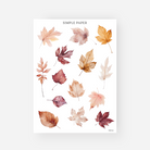 October - Sheet B - Simple Paper