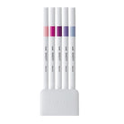 Uni EMOTT Sign Pen | 0.4 mm | 5 Color Set | No.7 Floral - Simple Paper 