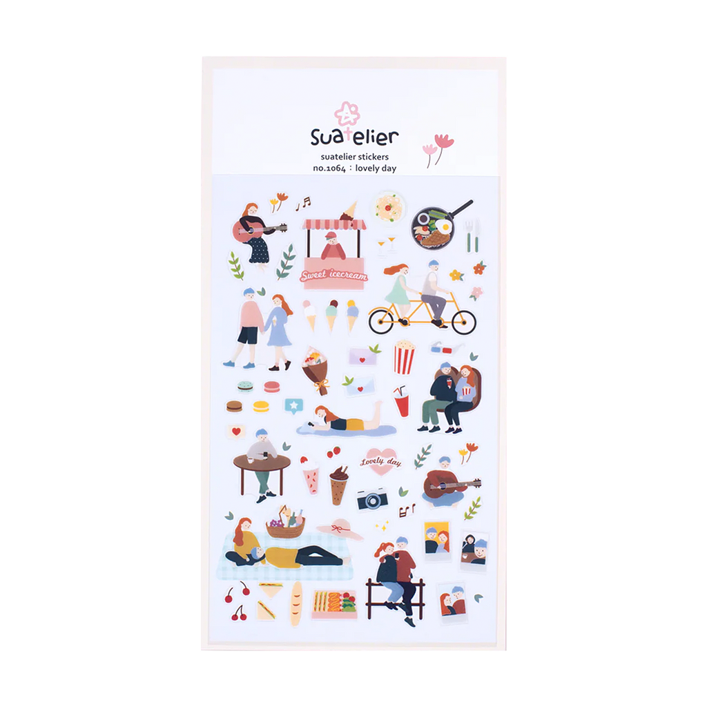 Suatelier Stickers | No. 1064 | Lovely Day - Simple Paper 