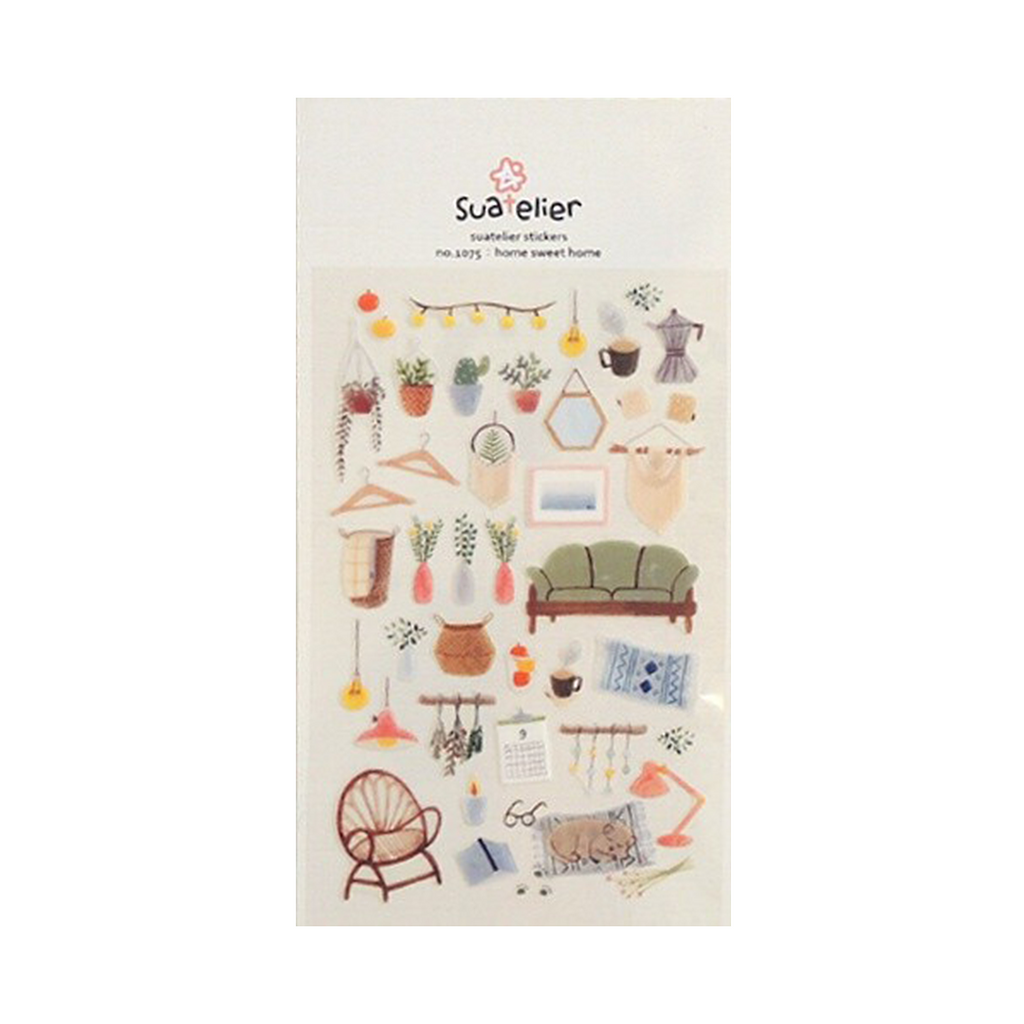 Suatelier Stickers | No. 1075 | Home Sweet Home - Simple Paper 