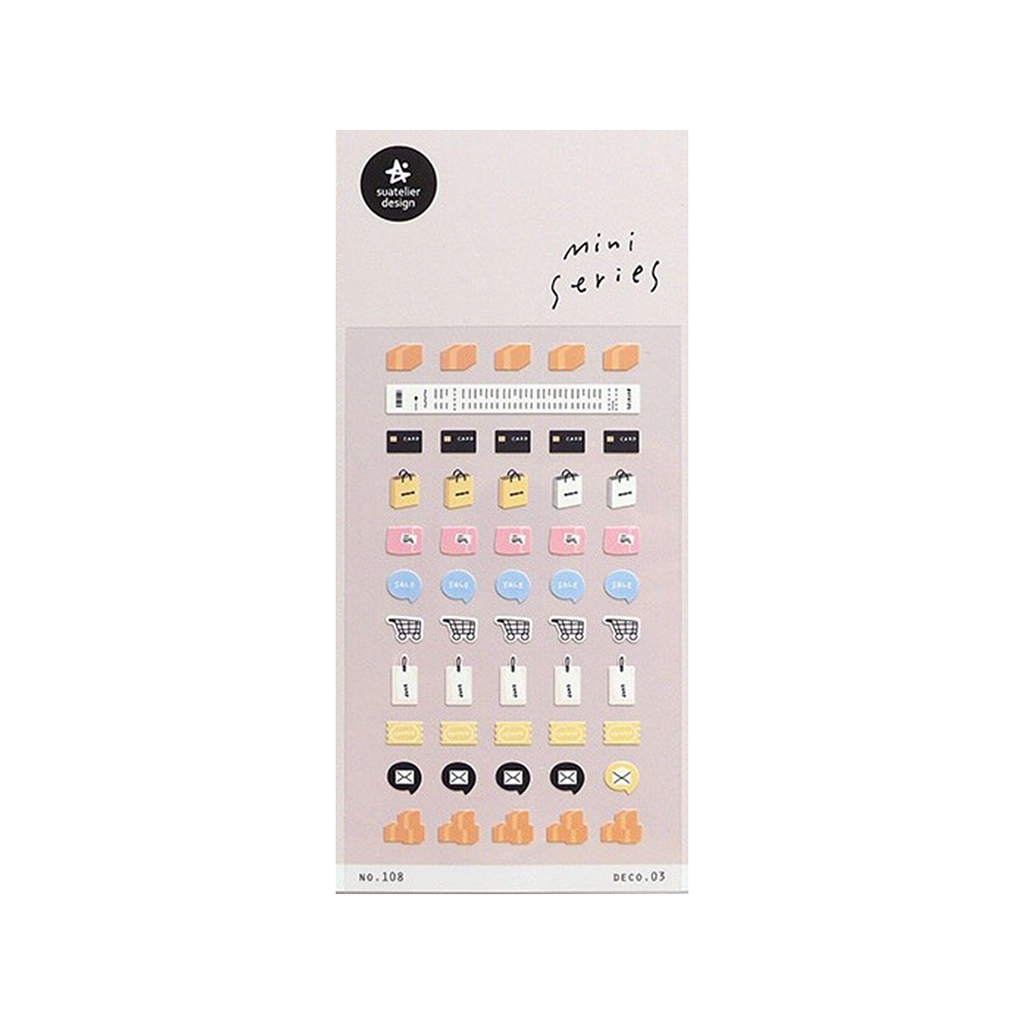 Suatelier Mini Series Stickers | No. 108 | Online Shopping - Simple Paper 