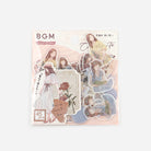 BGM Agenda Sticker Flake Stickers | Coordinate | Pale Tones - Simple Paper 
