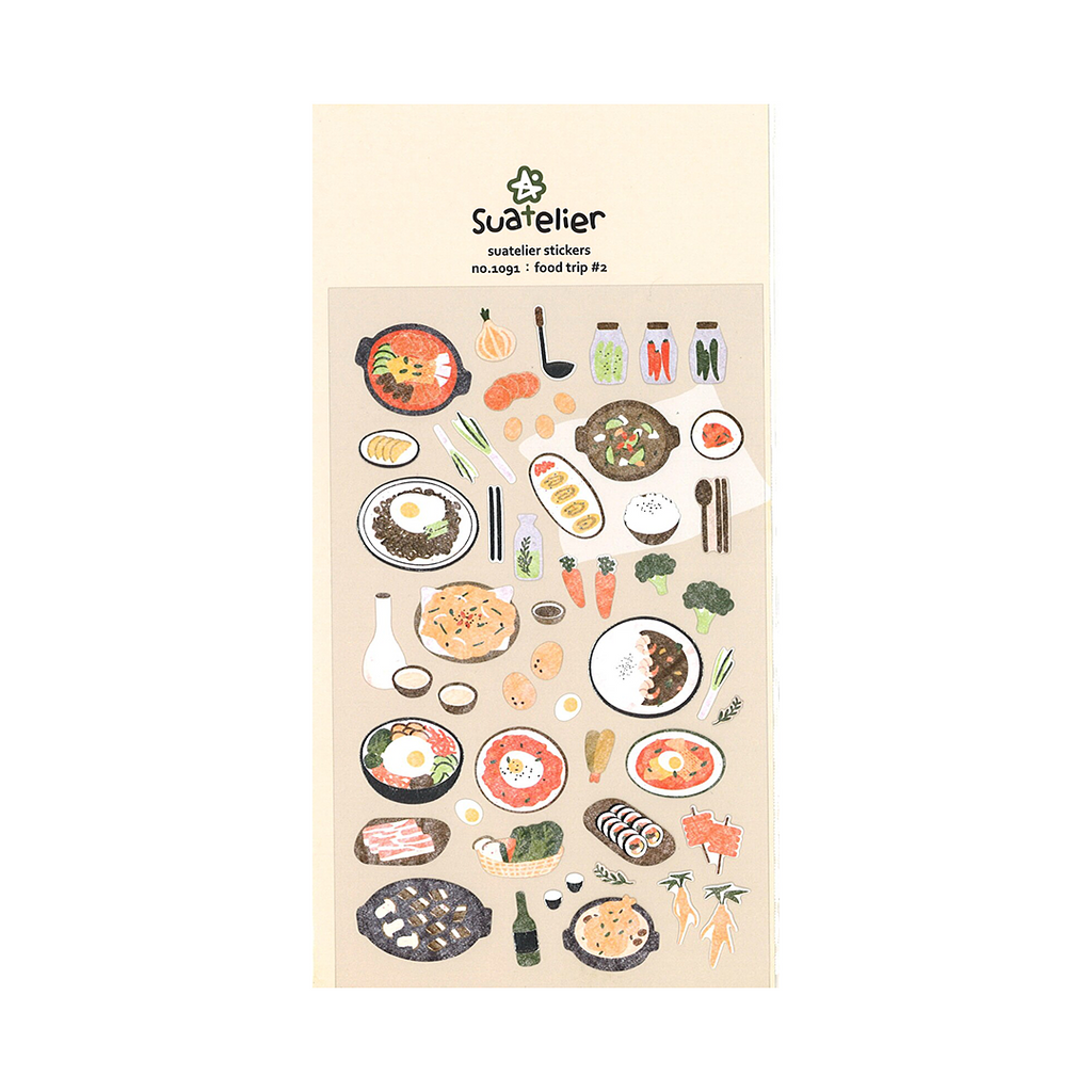 Suatelier Stickers | No. 1091 | Food Trip #2 - Simple Paper 