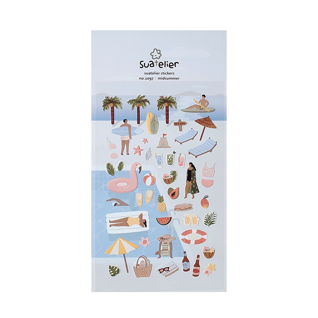 Suatelier Stickers | No. 1097 | Midsummer - Simple Paper 