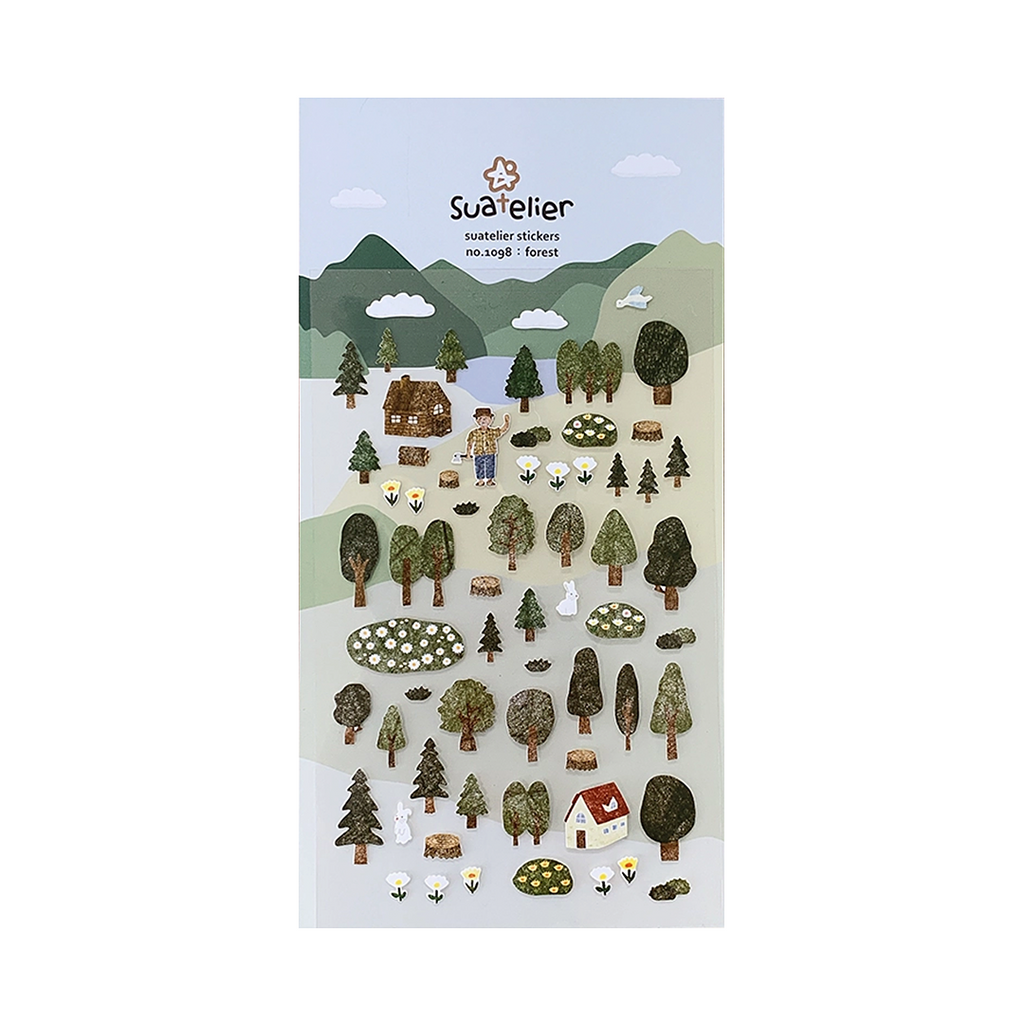 Suatelier Stickers | No. 1098 | Forest - Simple Paper 