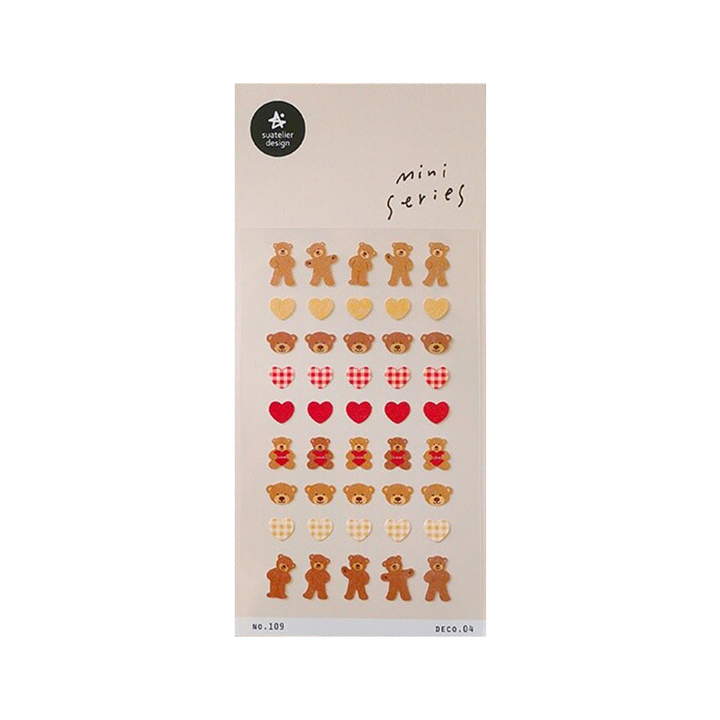 Suatelier Mini Series Stickers | No. 109 | Deco 04 - Simple Paper 