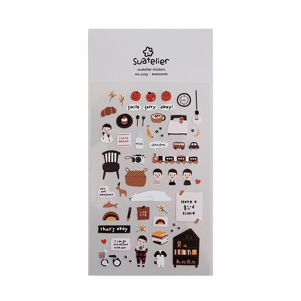 Suatelier Stickers | No. 1103 | Awesome - Simple Paper 