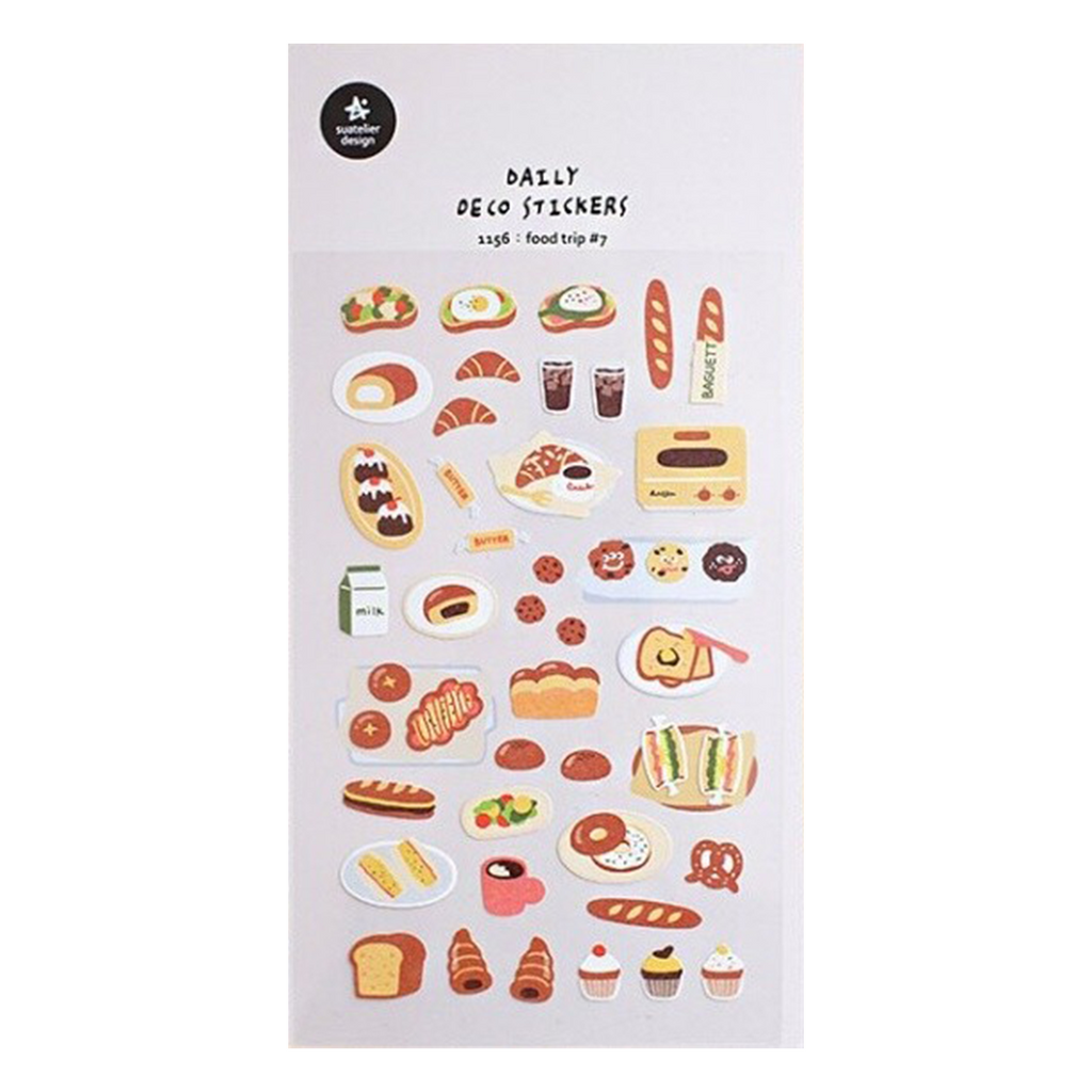 Suatelier Stickers | No. 1116 | Food Trip #4 - Simple Paper 