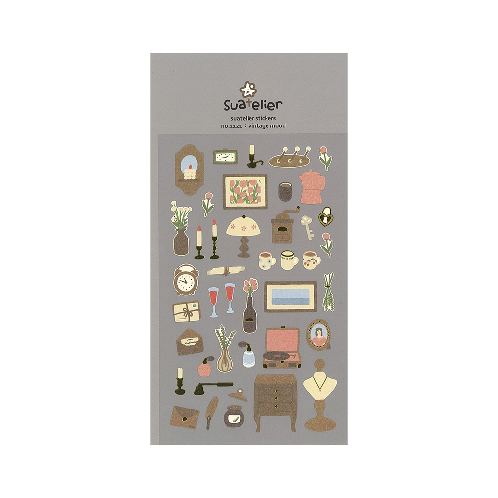 Suatelier Stickers | No. 1121 | Vintage Mood - Simple Paper 