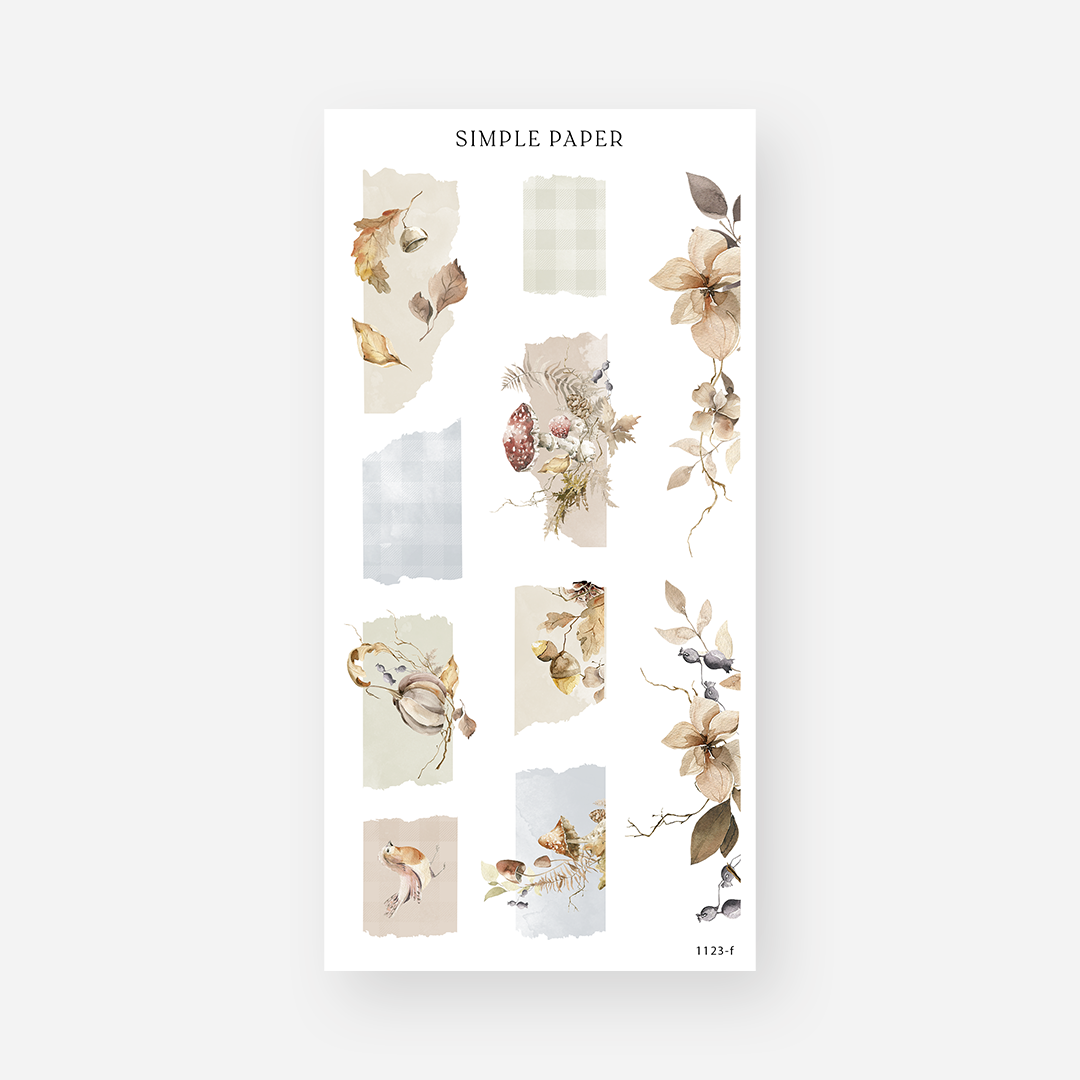 November - Sheet F - Simple Paper