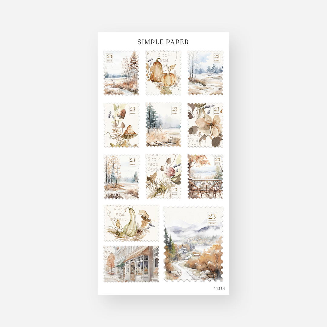 November - Sheet I - Simple Paper