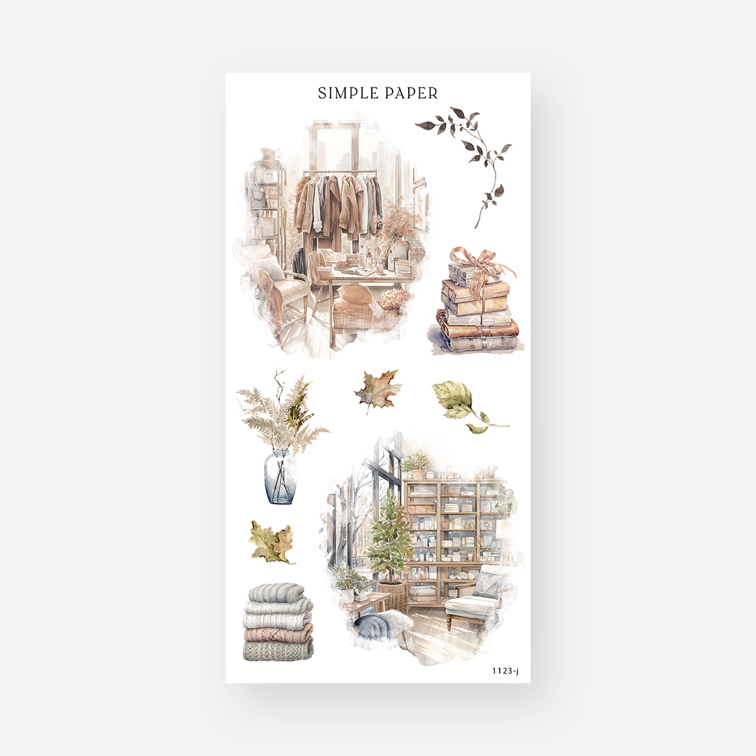 November - Sheet J - Simple Paper