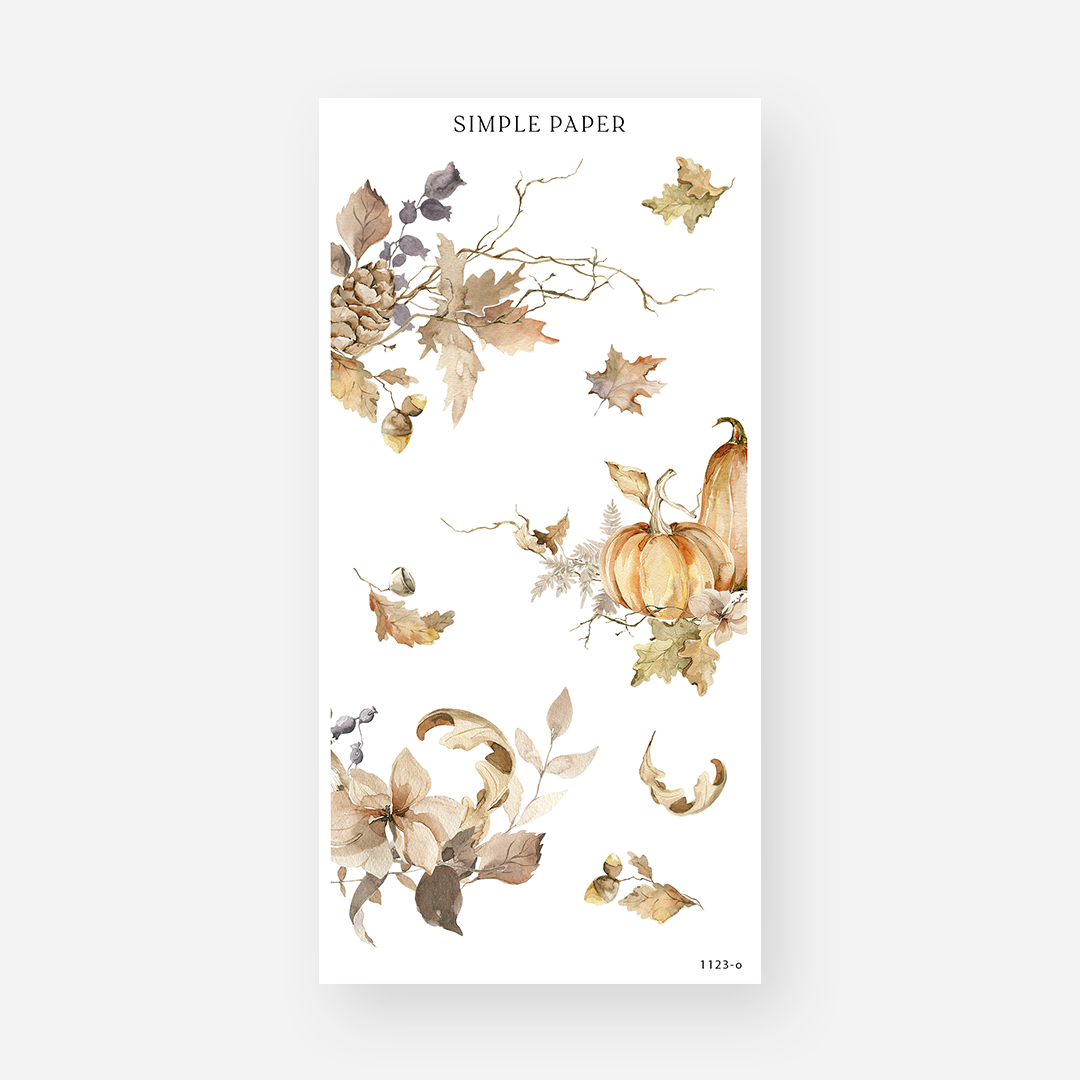 November - Sheet O - Simple Paper