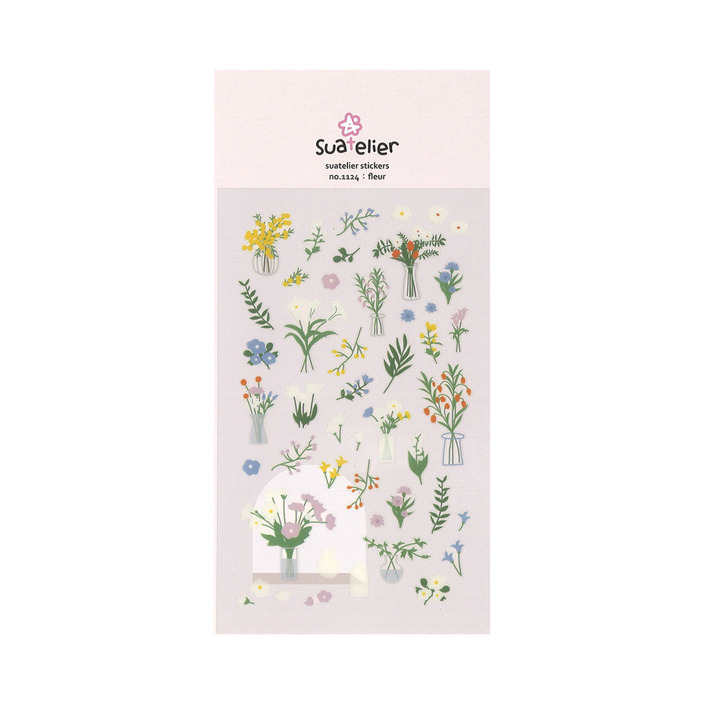 Suatelier Stickers | No. 1124 | Fleur - Simple Paper 